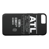 7 Coque iphone de l'aéroport international ATL (Dos (Horizontal))