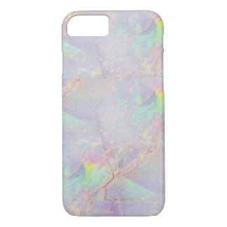 7 Coque iphone de marbre iridescent de pierre de