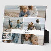 7 Custom Photo Collage Best Mom Ever  Fotoplaat (Zijkant)