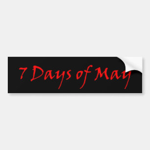 7 dagen rode logo bumpersticker