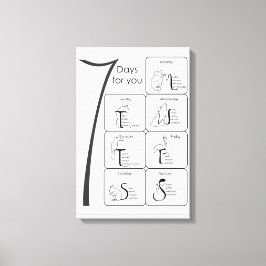 7 dagen voor u canvas afdruk