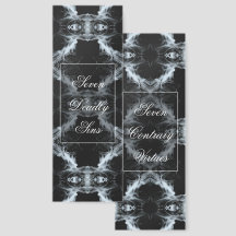 7 Deadly Sins and 7 Contrary Virtues Art Bookmark