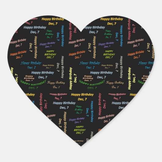 7 december, Sticker op zondag (Voorkant)