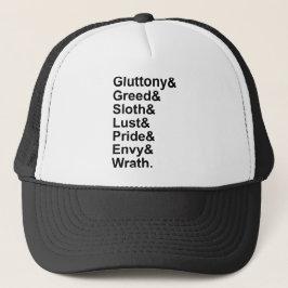 7 doodzonnen - Pride Gluttony Lust Wrath Envy Trucker Pet