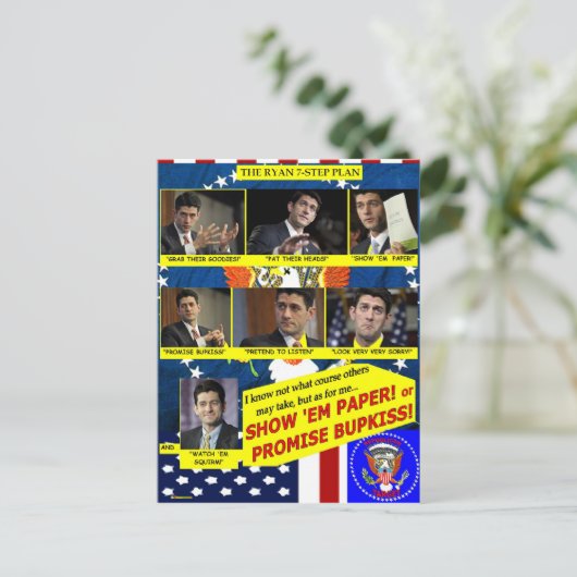 7 ÉTAPES - carte postale (Debout devant)