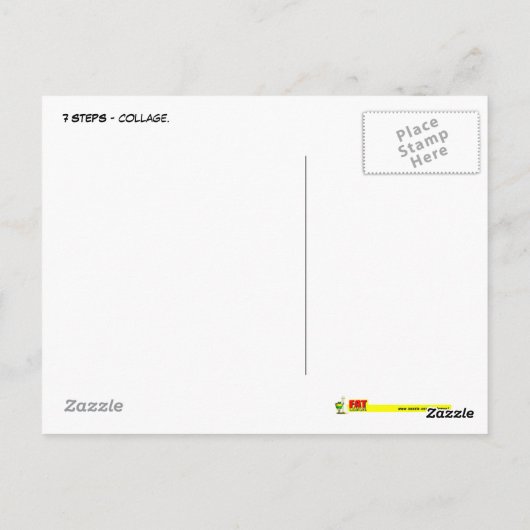 7 ÉTAPES - carte postale (Dos)