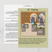 #7 Feelings - van afhankelijke opkomst Uitnodiging Briefkaart (Voorkant / Achterkant)