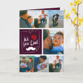 7 Foto Collage First Vaderdag C Kaart (Gele Bloem)