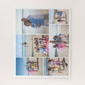 7 Foto collage sjabloon gepersonaliseerd Legpuzzel (Verticaal)