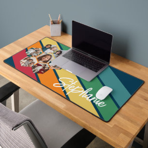 7 Foto Hexagon Collage Retro Stripe - Kalligrafie Bureaumat