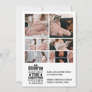 7 Foto Kerstboom Zwangerschapsaankondiging Feestdagenkaart