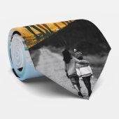 7 Foto Stripe Stropdas Sjabloon Edge gedrukt (Opgerold)