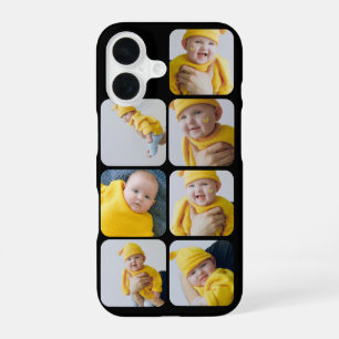 7 Foto's Maak Je Eigen Gepersonaliseerde Collage iPhone 16 Hoesje