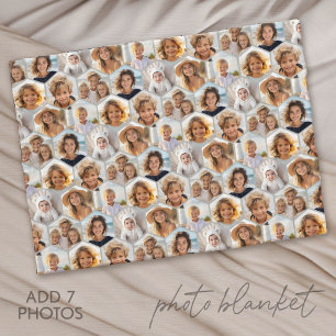 7 Fotosamenstelling - funky zeshoekpatroon Fleece Deken