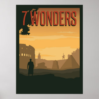 7 Game-minimalistische reisstijl Ga op het moederb Poster