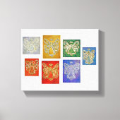 7 Guardian Angels Art Wrapped Canvas schilderen (Voorkant)