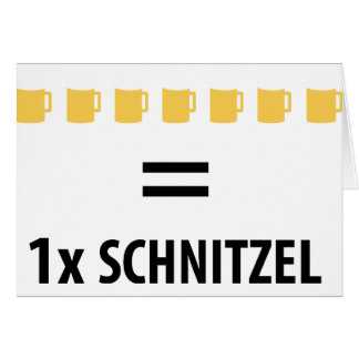 7 Icône Bier sind ein Schnitzel