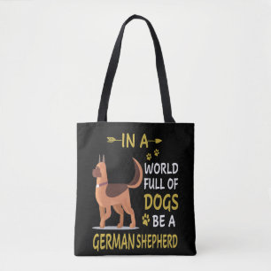7 In een wereld vol honden wees een Duitse herder Draagtas