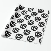 7-inch 45-pm vinyladapter invoegspin cadeaupapier (Uitgerold)