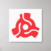 7-inch 45-pm vinyladapter invoegspin canvas afdruk (Voorkant)