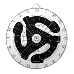 7-inch 45-pm vinyladapter invoegspin dartbord