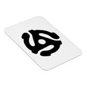 7-inch 45-pm vinyladapter invoegspin magneet (Rechterzijde)