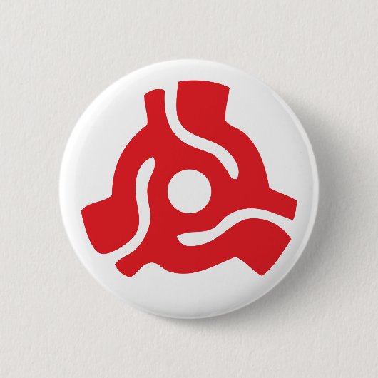 7-inch 45-pm vinyladapter invoegspin ronde button 5,7 cm (Voorkant)
