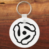 7-inch 45-pm vinyladapter invoegspin sleutelhanger (Voorkant)