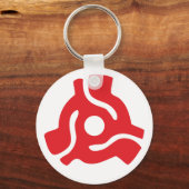 7-inch 45-pm vinyladapter invoegspin sleutelhanger (Voorkant)