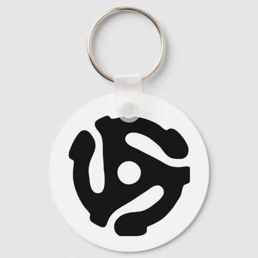 7-inch 45-pm vinyladapter invoegspin sleutelhanger (Voorkant)