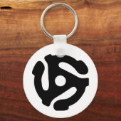 7-inch 45-pm vinyladapter invoegspin sleutelhanger (Voorkant)
