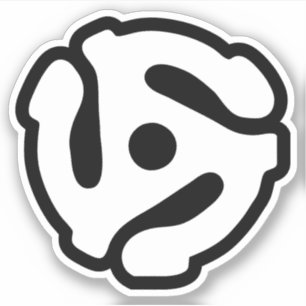 7-inch 45-pm vinyladapter invoegspin sticker