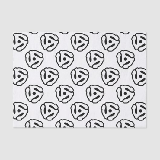 7-inch 45-pm vinyladapter invoegspin tissuepapier (Voorkant)