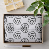 7-inch 45-pm vinyladapter invoegspin tissuepapier (Geschenk)