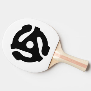 7 inch 45 rpm vinyl adapter invoegen spindel spin tafeltennisbatje