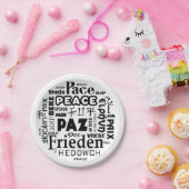 7 inch papier bord Vredestalen (Feest)