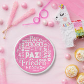 7 inch papier bord Vredestalen (Feest)