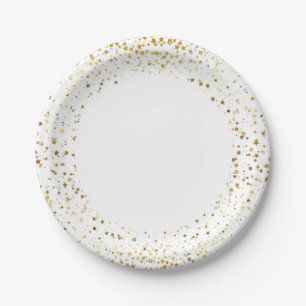 7-inch papieren Borden-Gold Petite Stars Bordje
