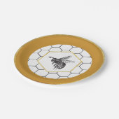 7-inch Queen Bee Salad/Dessert Bord (Gekanteld)