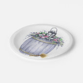 7-inch Rustige Bord zomerlandbruiloft (Gekanteld)