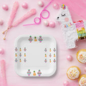 7-inch vierkant Bord ananas (Feest)