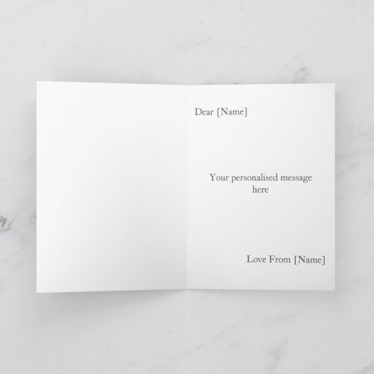 7 jaar bruiloft Jubileum fotokaart Kaart (Binnen)