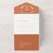 7 jaar durffeest van het kopertrouwfeest all in one uitnodiging (Buitenkant)