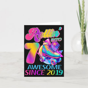 7 jaar geweldig sinds 2019 Hockey Thema Verjaardag Kaart