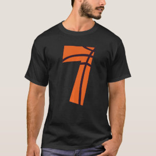 7 jaar Old Boy Girl Basketball 7th Bday Kinderen T-shirt