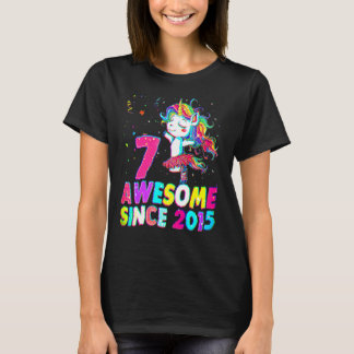 7 jaar oud 7 jaar oud 7 jaar oud ballet unicorn me t-shirt