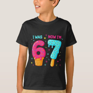 7 jaar oud 7e verjaardag 6 nu ben ik 7 67 grappige t-shirt