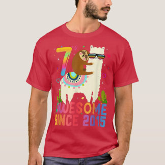 7 jaar oud Geweldige sinds 2015 7e verjaardag cade T-shirt