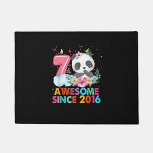 7 jaar oud Geweldige sinds 2016 Panda 7e Verjaarda Deurmat