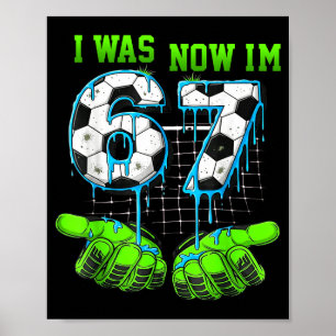 7 Jaar Oud Verjaardag Shirt Was 6 Nu Ben Ik 7 67 G Poster